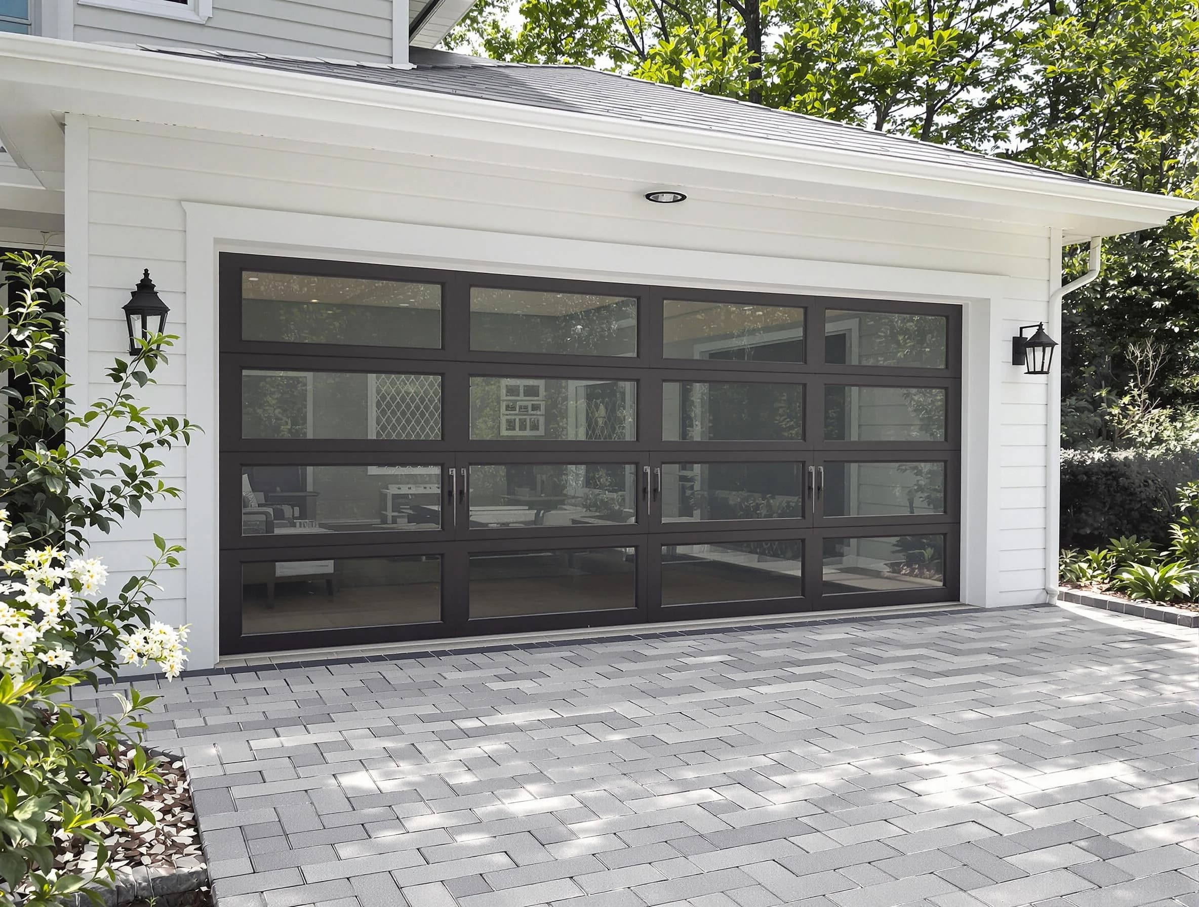 Vinings Garage Door Repair design specialist presenting custom garage door options to Vinings homeowner