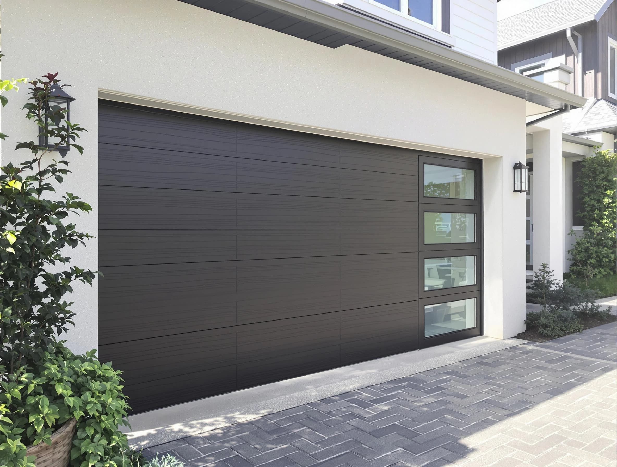 Custom garage door installation by Vinings Garage Door Repair in Vinings