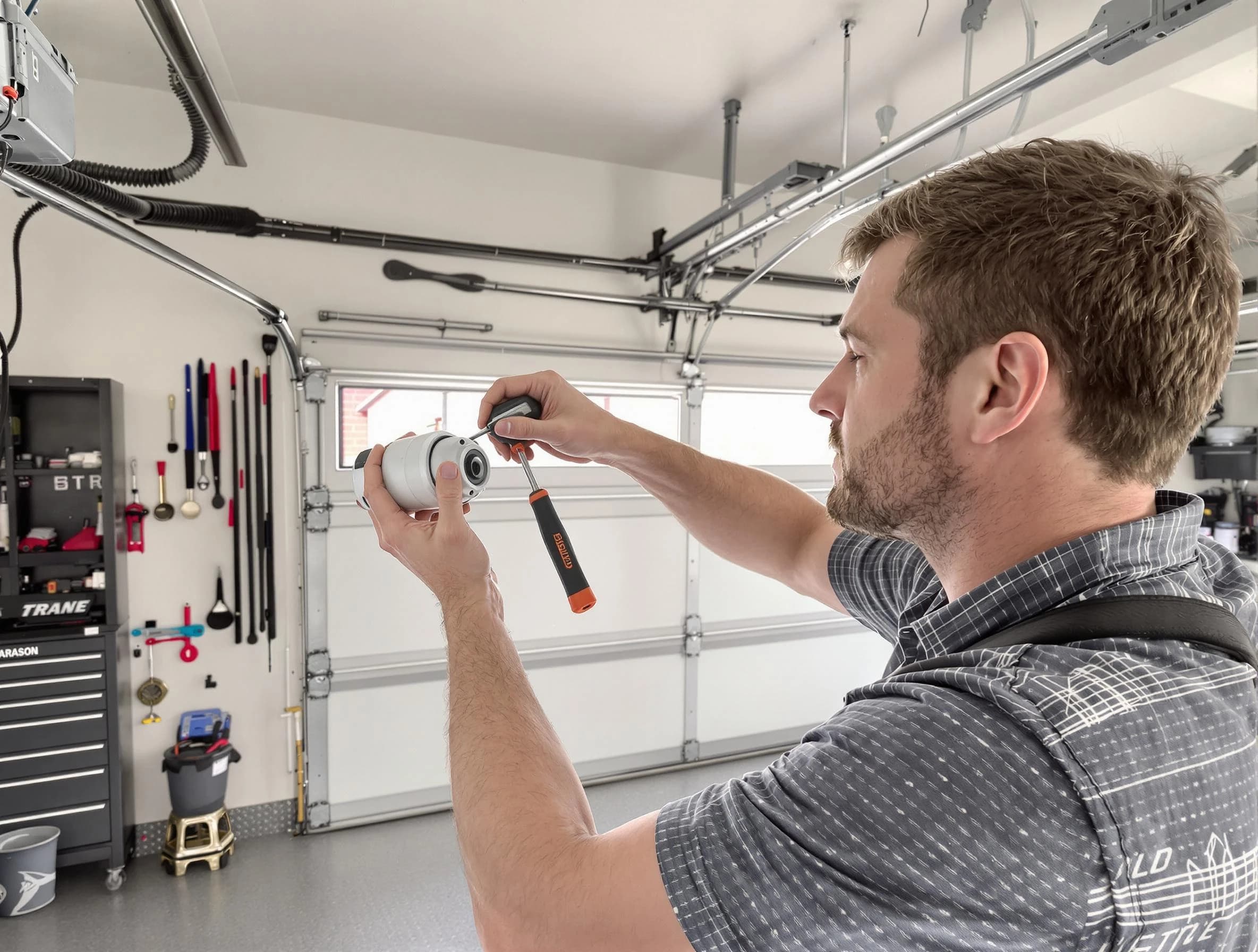 Garage door opener repair service by Vinings Garage Door Repair in Vinings