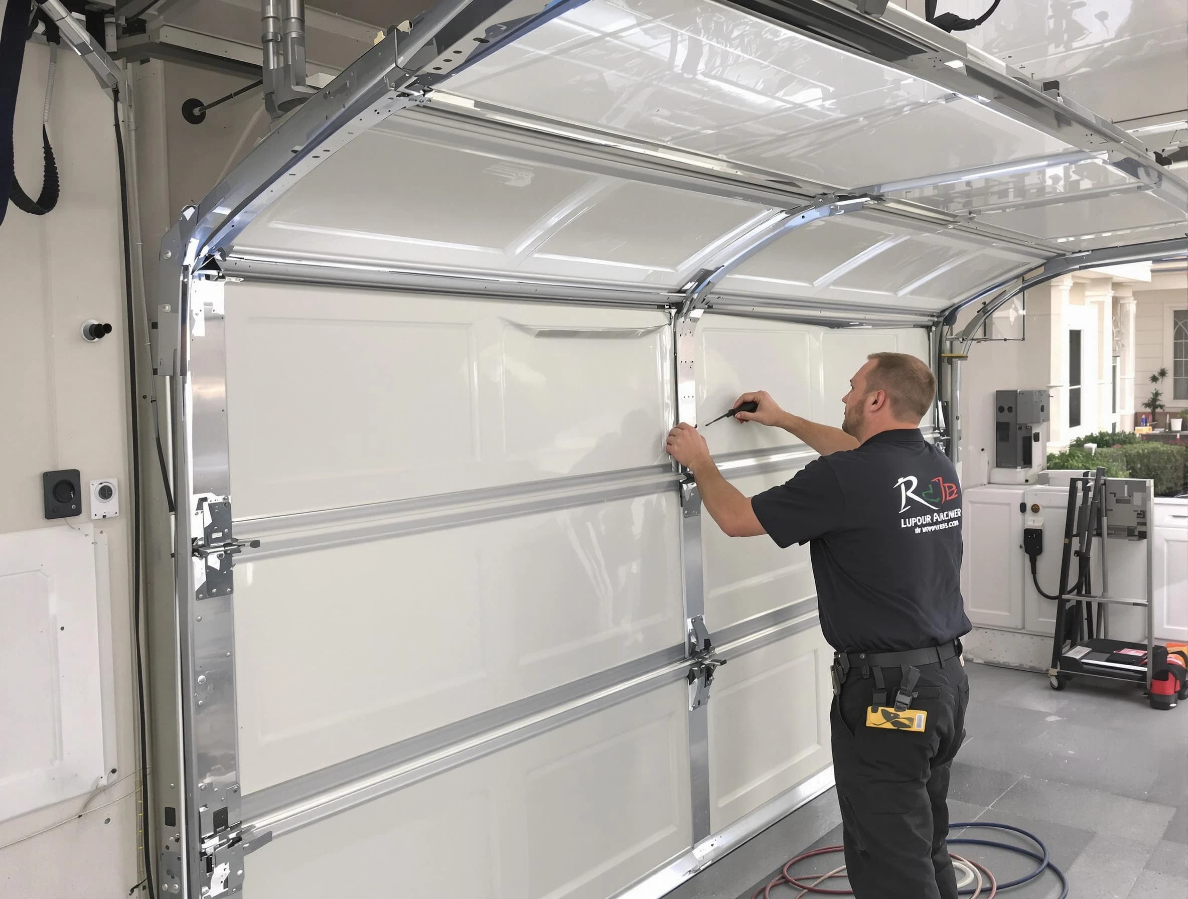 Vinings Garage Door Repair professional performing panel repair in Vinings