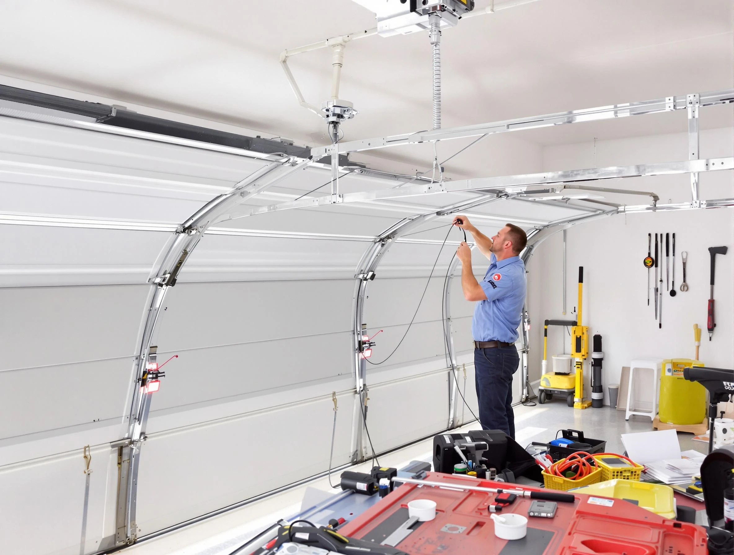 Garage door cable repair service by Vinings Garage Door Repair in Vinings