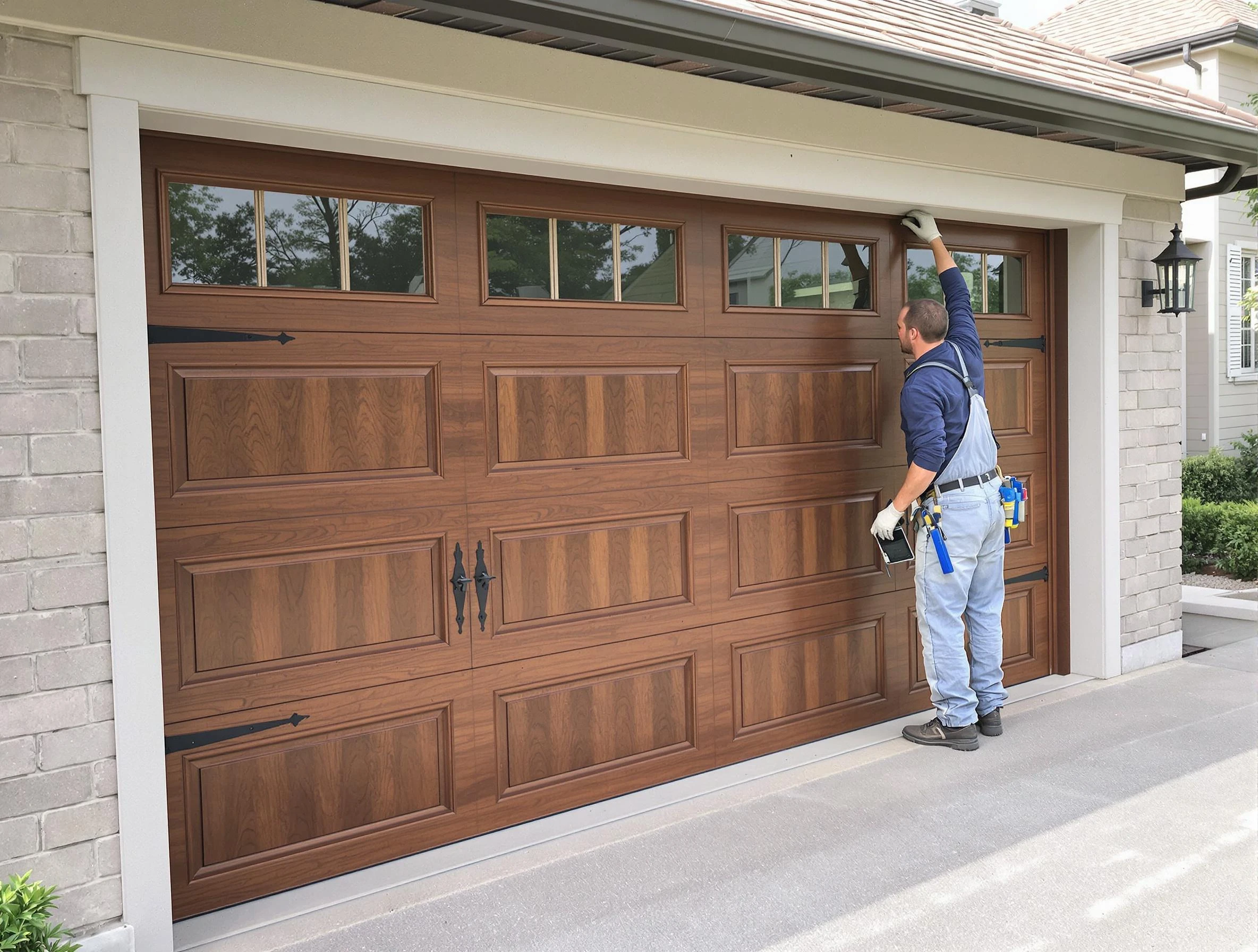 Custom garage door showcase by Vinings Garage Door Repair in Vinings